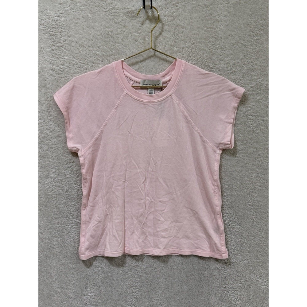 NWT Unsubscribed Raglan Short Sleeve T Shirt Women's Size XS Light Pink Basic